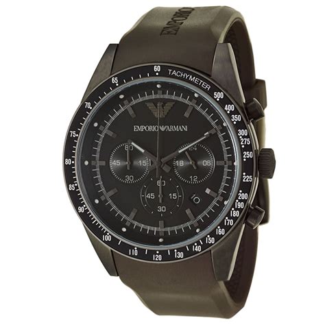 emporio armani tachymeter watch